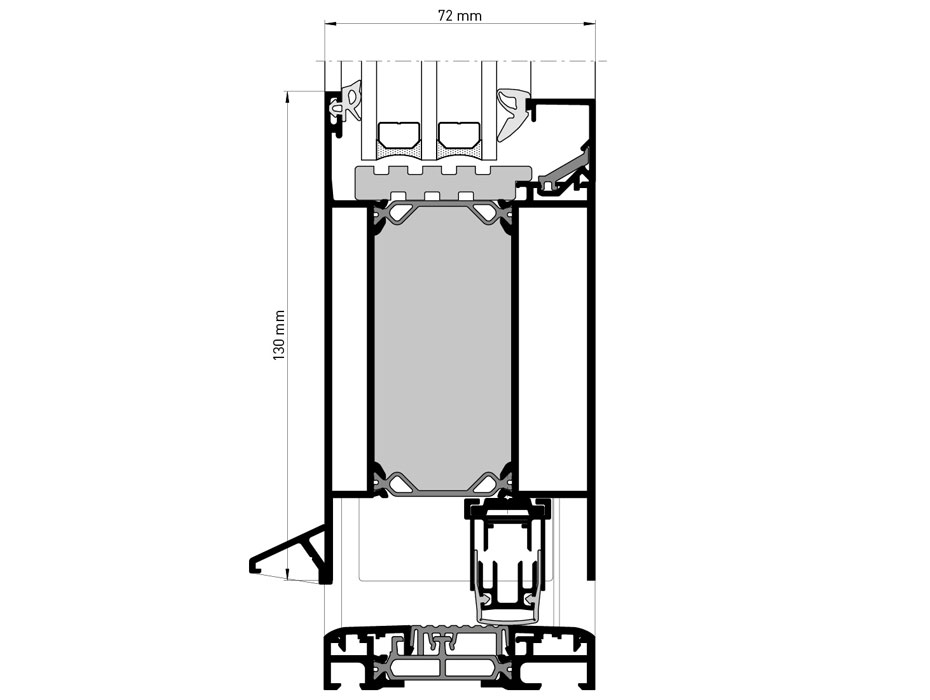 heroal D 72 Commercial door system