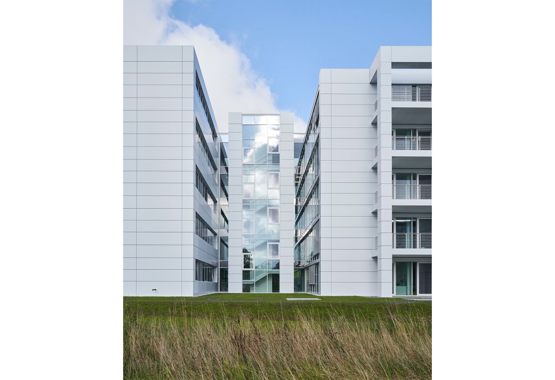 Business Quartier Westend-Carré verglastes Treppenhaus