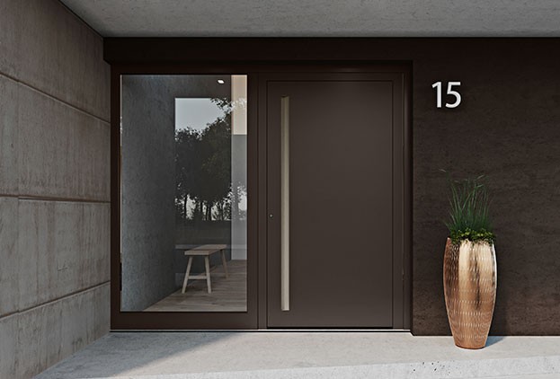 Le Corbusier-voordeur-heroal-D-72-bruin