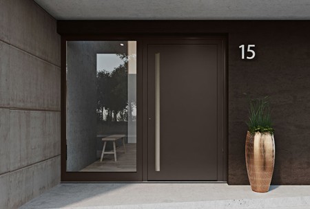 Architektenhaus_Le Corbusier_Haustür-Milieu außen