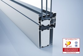 Aluminium Fenster-Fensterschnitt W 77 PH