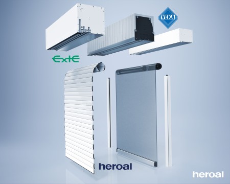 Thanks to the cooperation with VEKA and Exte, the heroal VS Z textile assembly can now also be used in the Exte ELITE XT and VEKAVARIANT 2.0 PVC top-mounted boxes as well as the VEKAVARIANT and EPS top-mounted insulation boxes. © heroal