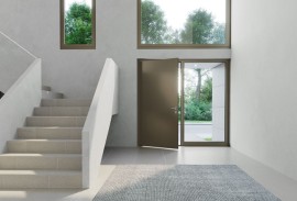 Designvielfalt-Eloxalfarben-Innenansicht Eingang Wohnhaus